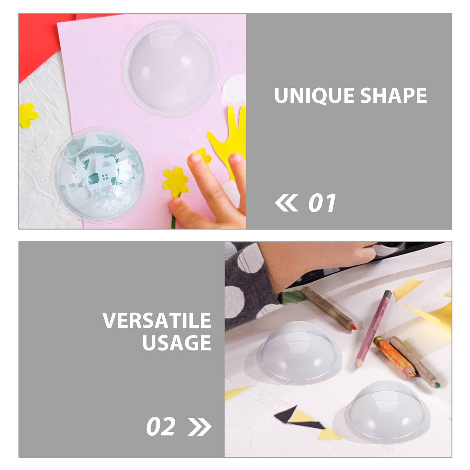 30 Adet Plastik Yarım Küre Süs - Plastic Dome Clear incelemesi ve fiyatı