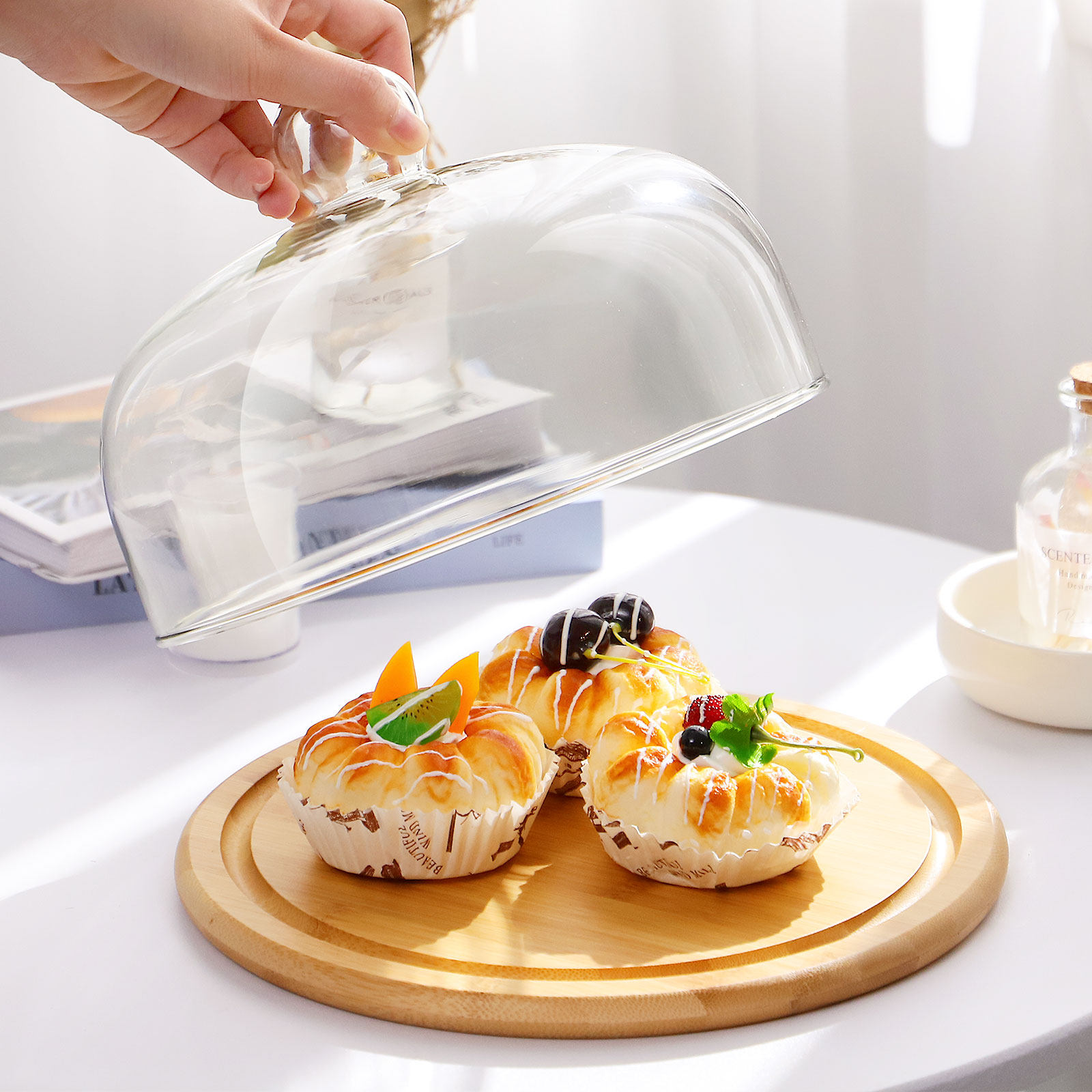 1 Set Kek Cam Kubbe Kapağı Pre - Plastic Dome Clear incelemesi ve fiyatı